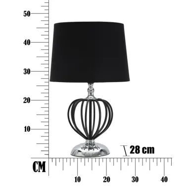 LAMPA STOŁOWA Darky Silver 28X44,5 cm